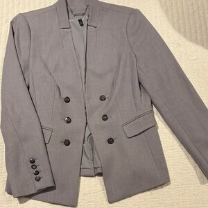 White House Black Market Light Gray Blazer